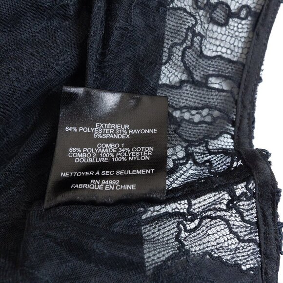 Jonathan Simkhai Lace Layered Top Bra Teegan Black - Picture 14 of 14